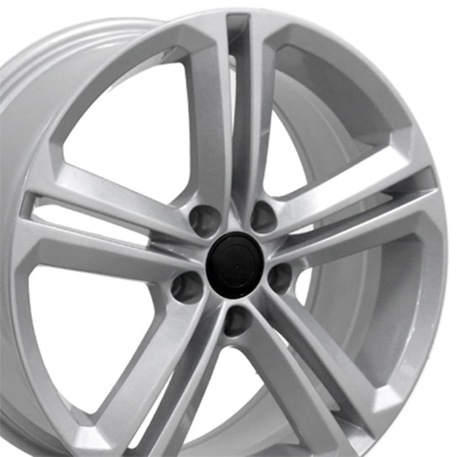 VW18-18080-5112-45S Silver Wheel Painted OE Wheels LLC (18 x 8. inches /5 x 112 mm, 45 mm Offset)