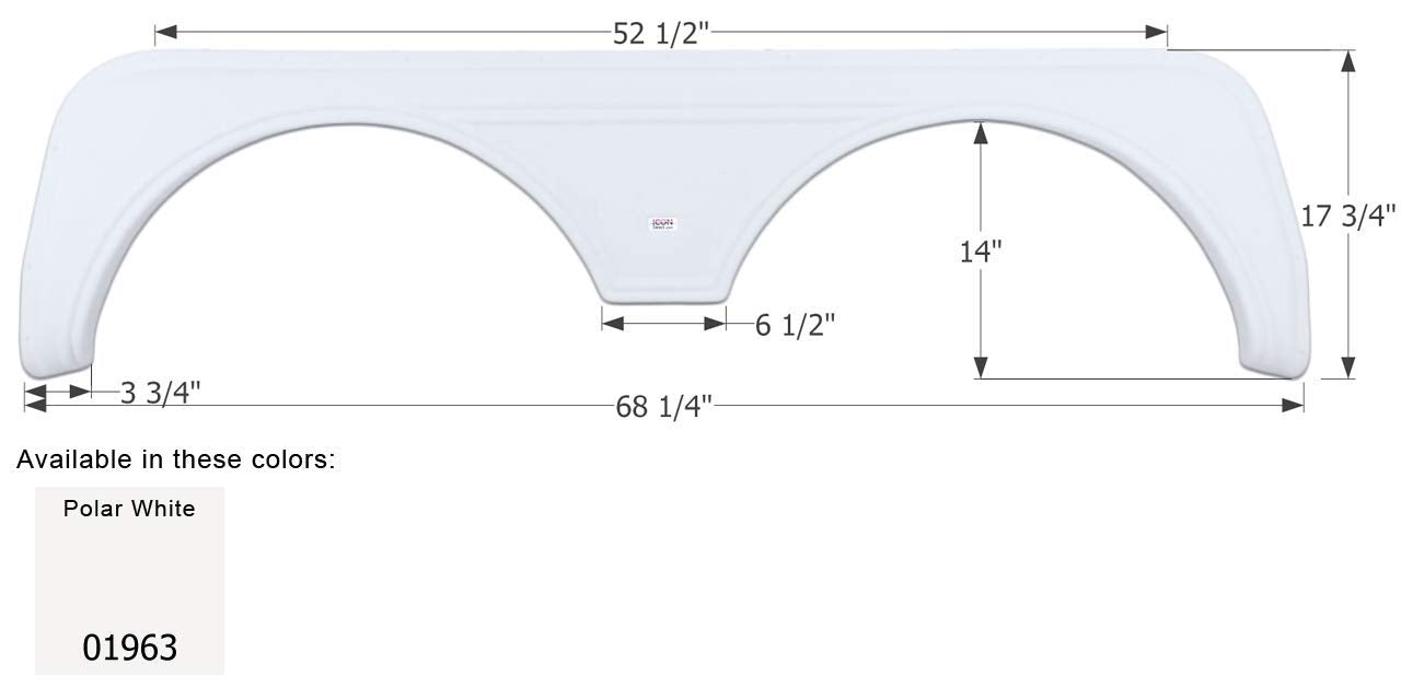 Fender Skirt ICON, Tandem, KZ, FS1963, Polar White