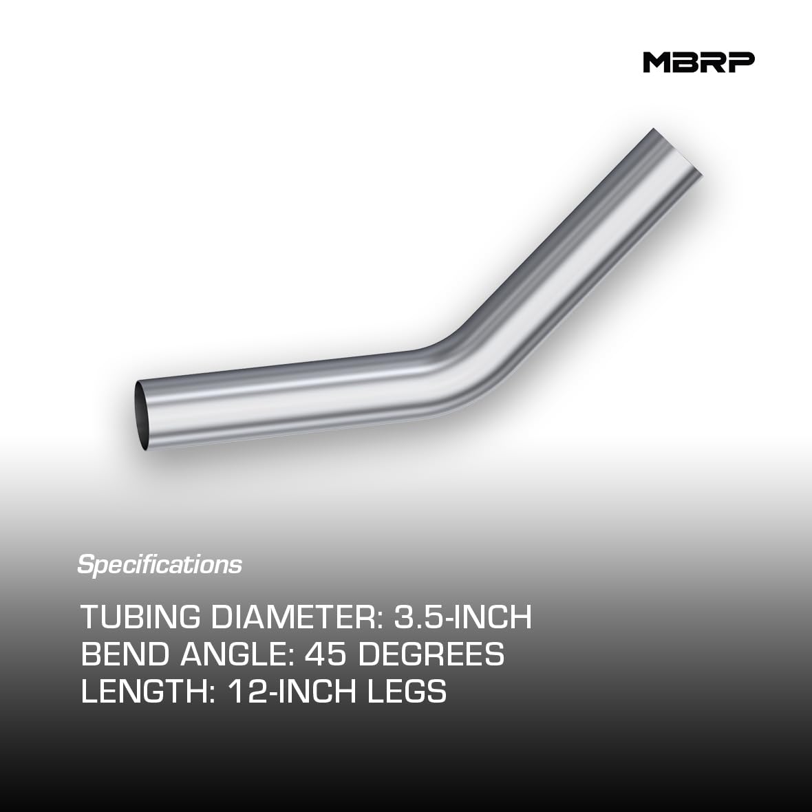 MBRP 3.5" Aluminized MB2011 45˚ Bend Pipe