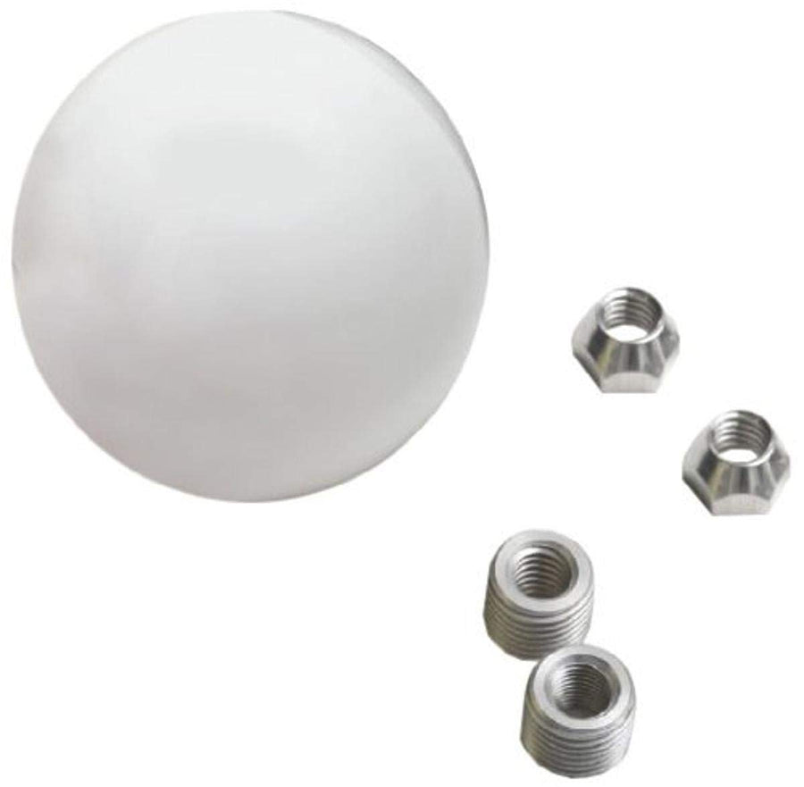 2-1/4" Lokar White 3/8-16 Thread Shift Knob