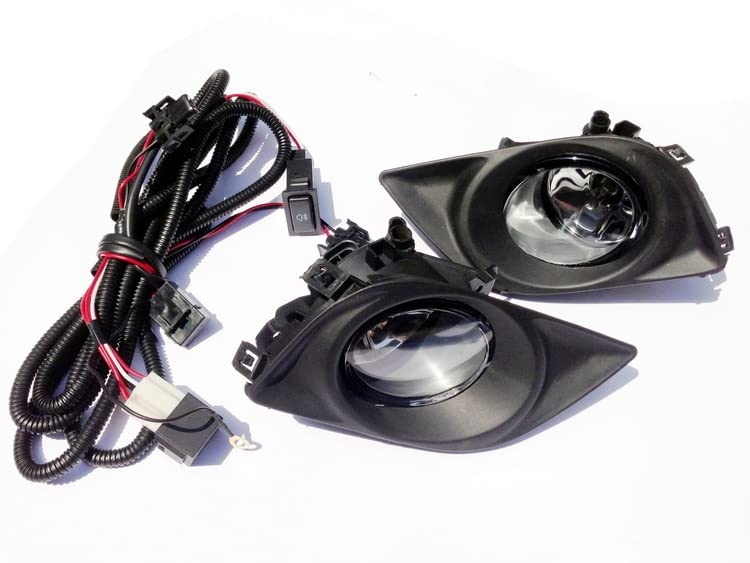 OEM Replica Black Horse Fog Light Clear Compatible with 2013-2015 Altima-NI441OE