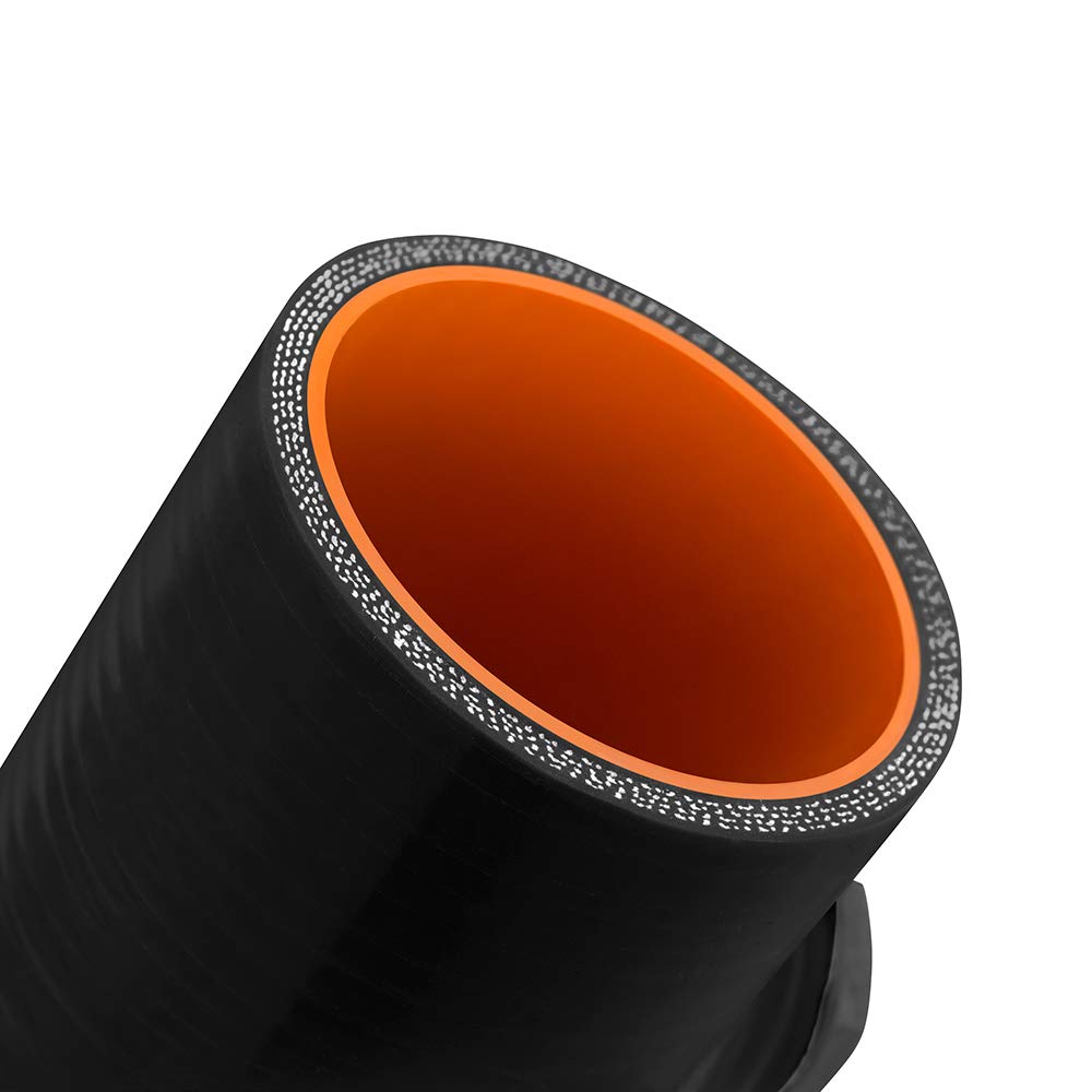 MMCP-25NPTBK Mishimoto Silicone Coupler, 2.5" w/ 1/8" NPT Bung Black