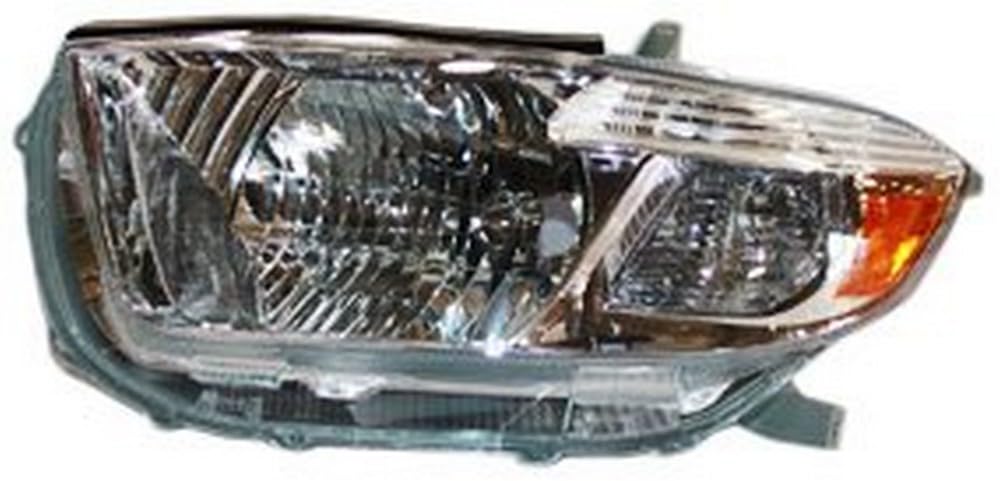 Left TYC Headlight Assembly Compatible with 2008-2010 Toyota Highlander