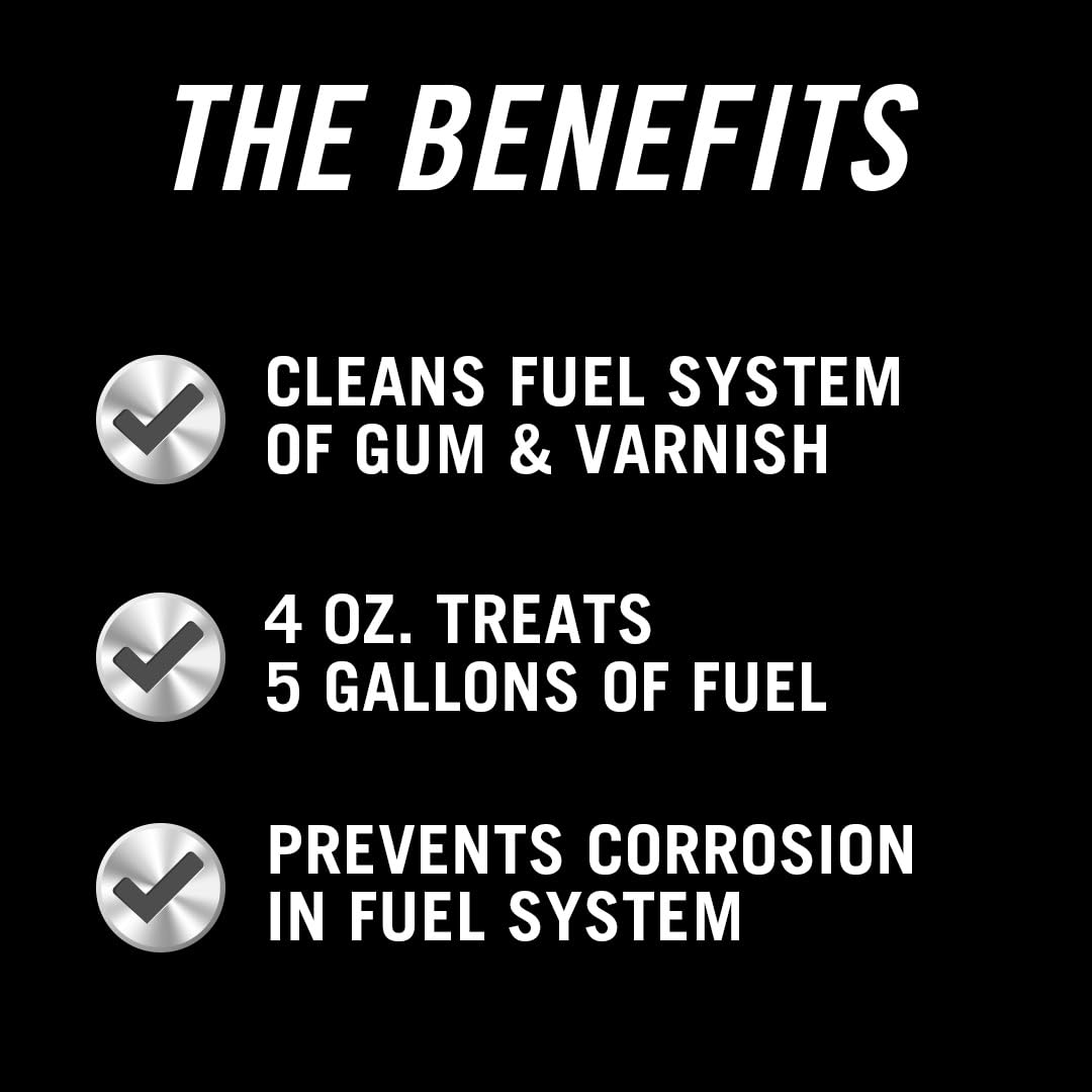 Full Protection Fuel System Treatment STA-BIL In-Season Protection Cleaner, Injector Cleaner, Increases MPG, Prevents Corrosion, 4 Fl. Oz.