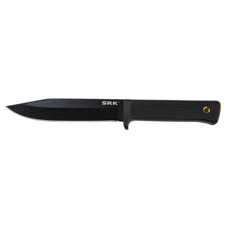 Cold Steel 6" SRK SK-5 Clip Point Razor-Sharp Blade 4.75" Durable Kray-Ex Handle Tactical Fixed Blade Knife, Blister Pack