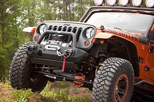 Stubby End Kit Rugged Ridge XHD Bumper | Textured Black, Steel | 11540.23 | Fits XHD Bumpers from Rugged Ridge