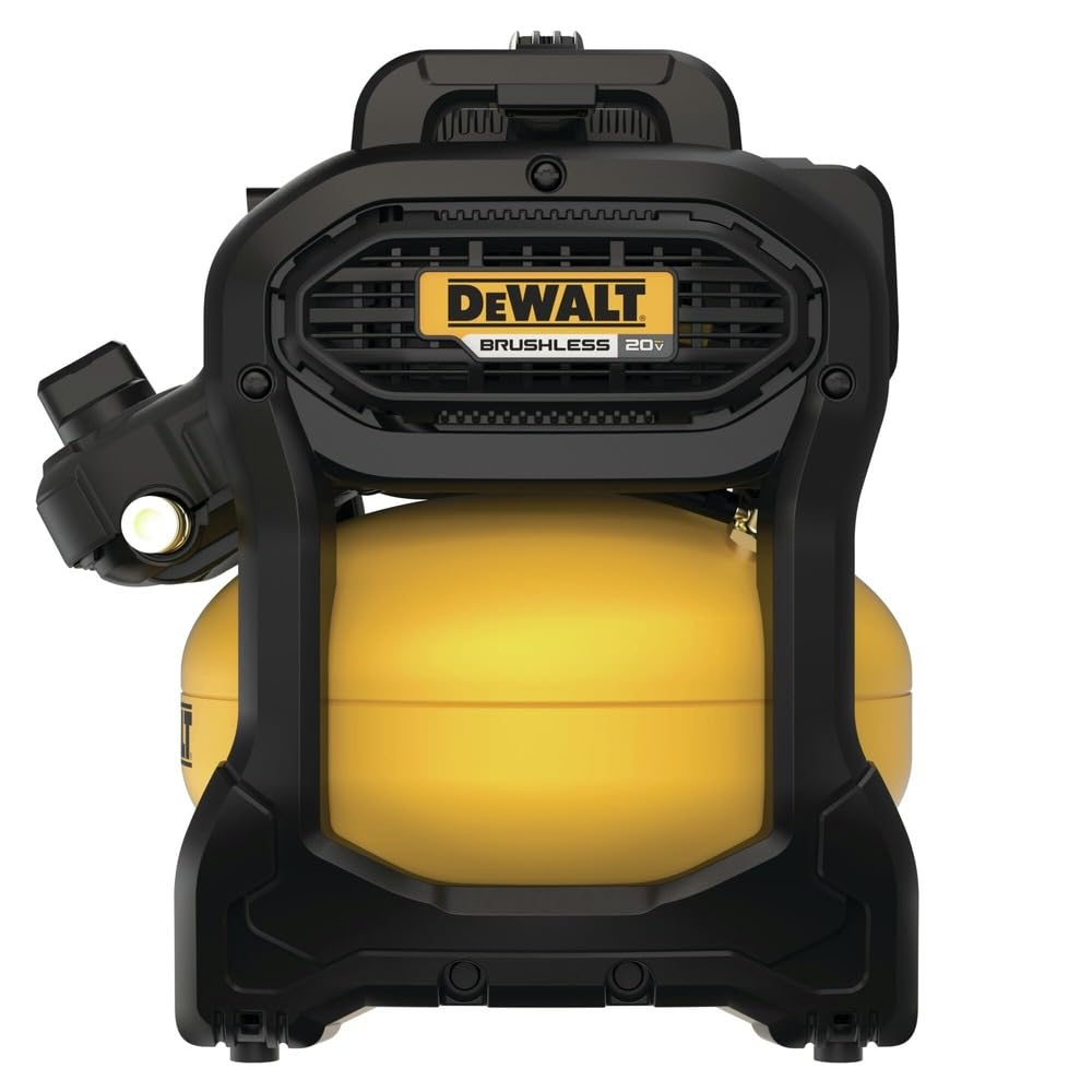 20V MAX* DEWALT Portable Cordless Air Compressor Kit, 2.5 Gallons, 140 PSI, Brushless with Battery & Charger (DCC2520T1)