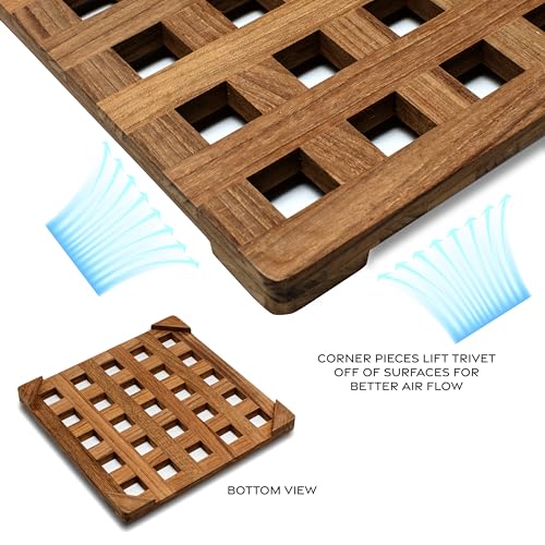 Teak Square Trivet Whitecap Industries - Large 8"