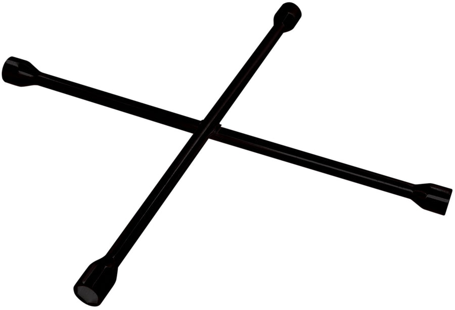 25-Inch Performance Tool Black Truck SAE/Metric 4-Way Cross Lug Wrench