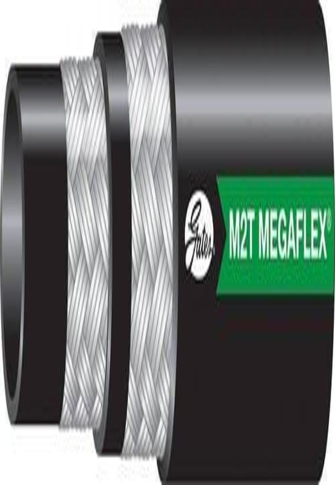 M2T® MegaFlex® 2-Wire Braid Hose - Gates-6M2T-MTFXREEL - SAE 100R16 - MegaTuff® Cover, 3/8"x330', 5000 Working PSI, -40°F to +212°F Temperature Range (Pack of 330)