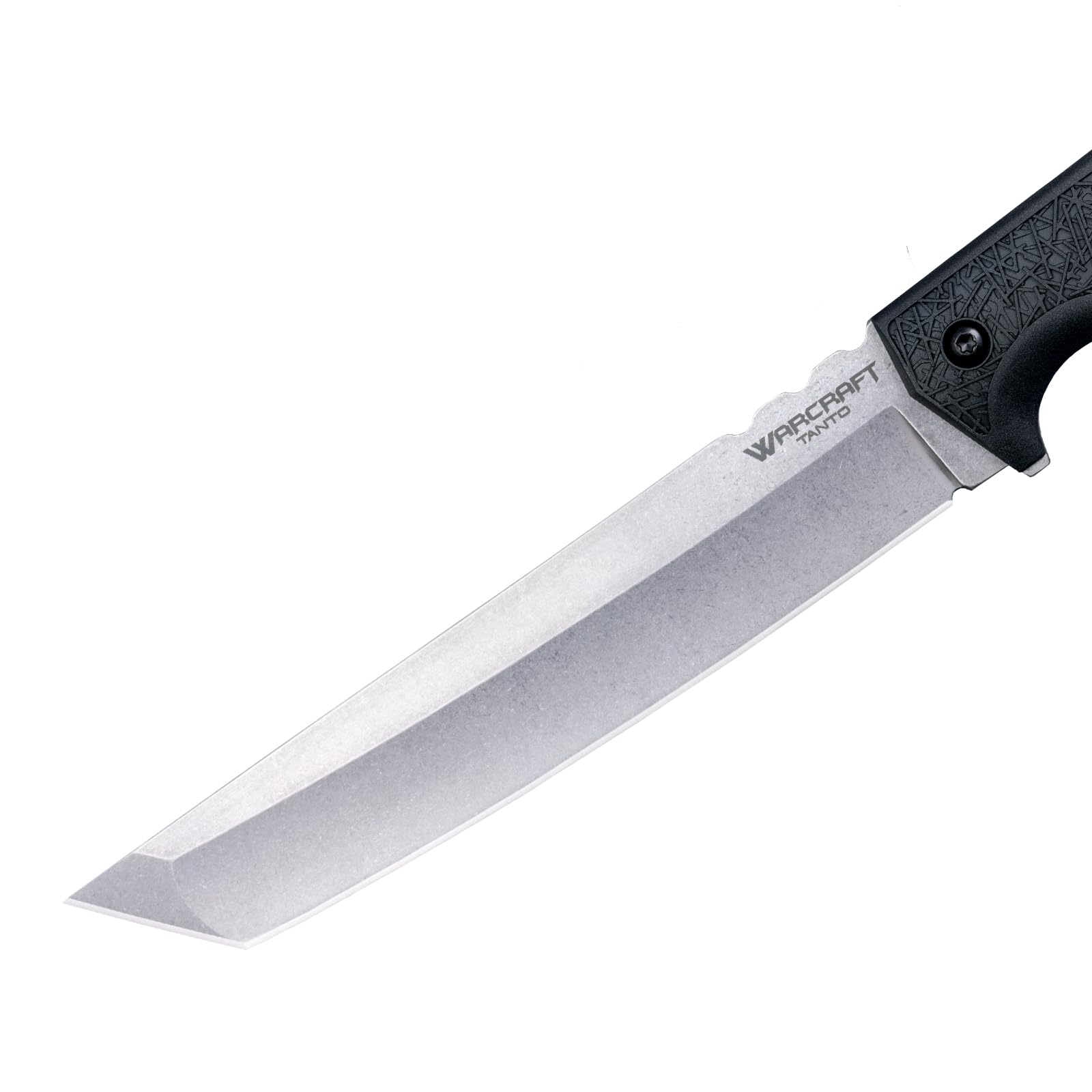Cold Steel Warcraft Large Tanto 4034SS / 12.75" Overall / 7.5" Blade / 5MM Thick / 4034 Steel/GRIV-EX™ Handle/Secure-EX™ Sheath,Black