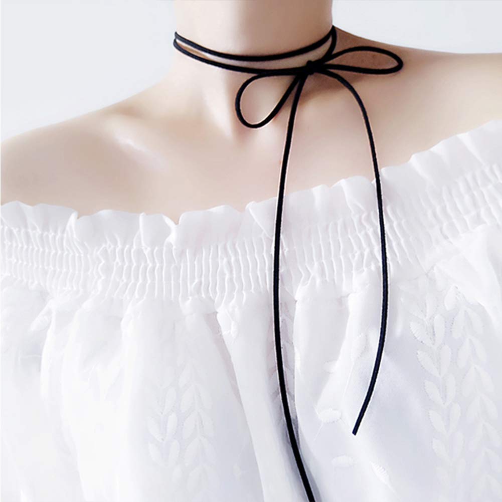 98 Yards JEWELEADER Flat Faux Suede Leather Lace 2.7mm Micro-Fiber Leather String Cord Beading Thread for Jewelry Making Crafting Tassels Necklaces Bracelet Bowknot 2.7x1.4mm - Black