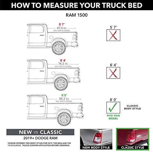 Extang RealTruck Trifecta e-Series Soft Folding Truck Bed Tonneau Cover | 77435 | Fits 2009-2023 Dodge Ram 1500, 2019-21 2500/3500 8' Bed (96.3")