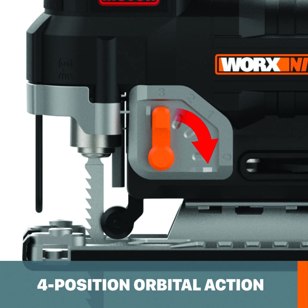 20V Worx NITRO Power Share Cordless Jigsaw with Brushless Motor - WX542L.9 (Tool Only)