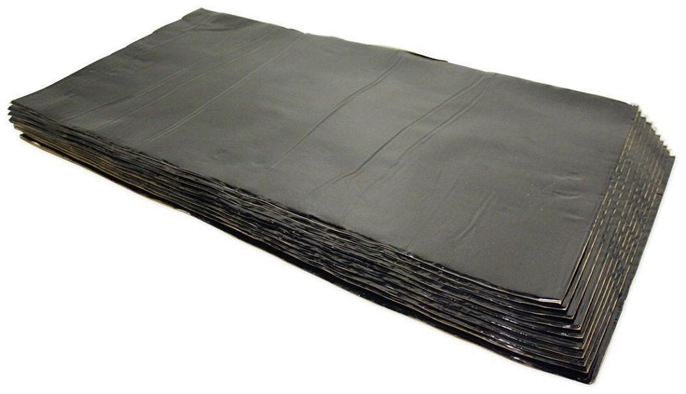 HushMat Trunk Kit 10300 - (10) 12" x 23" Black Ultra Sheets - 19.1 Square Feet