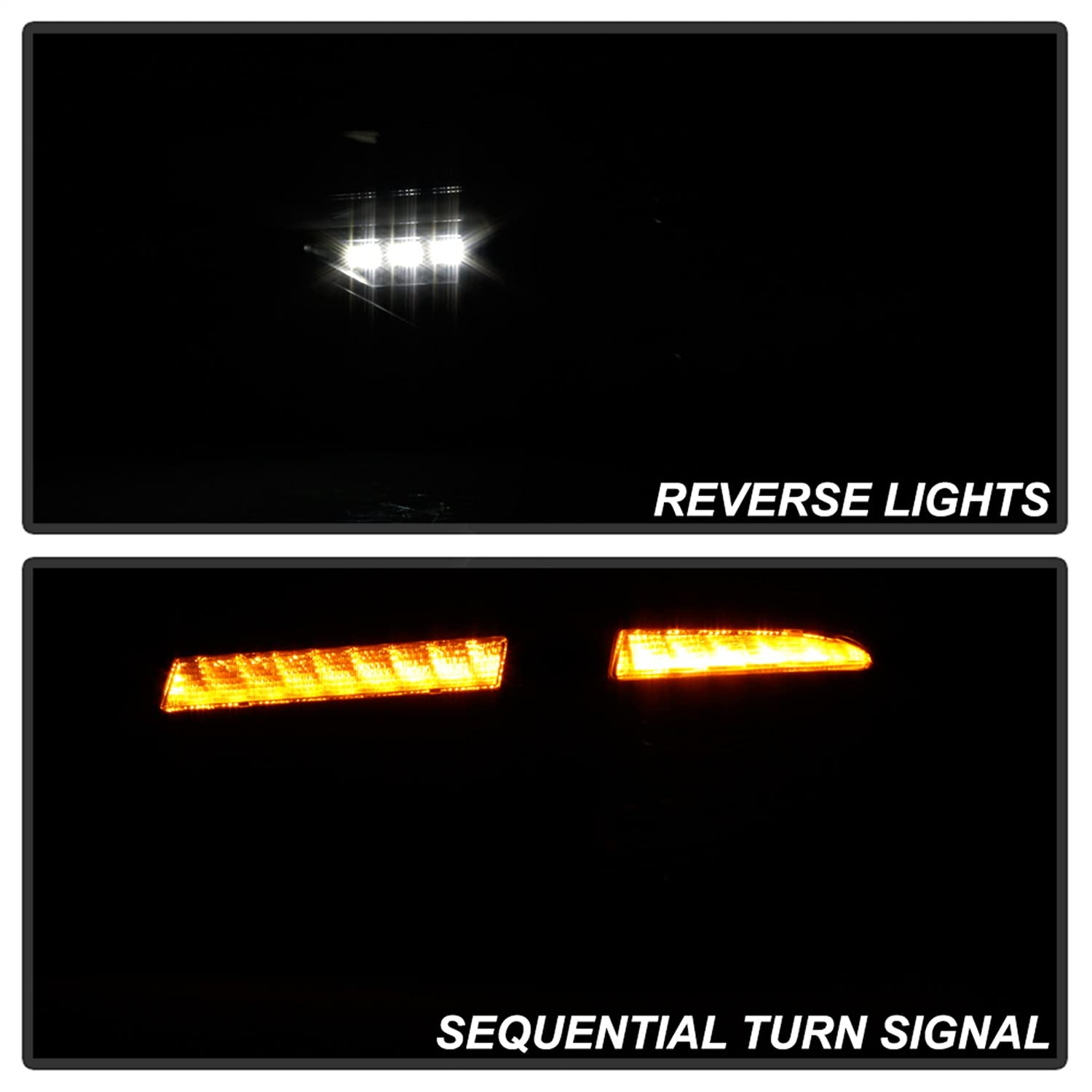 Spyder Auto 5086747 Spyder Subara Impreza WRX 2008-2014 5Dr Hatchback Wagon LED Tail Lights - Sequential Signal - Black Smoke