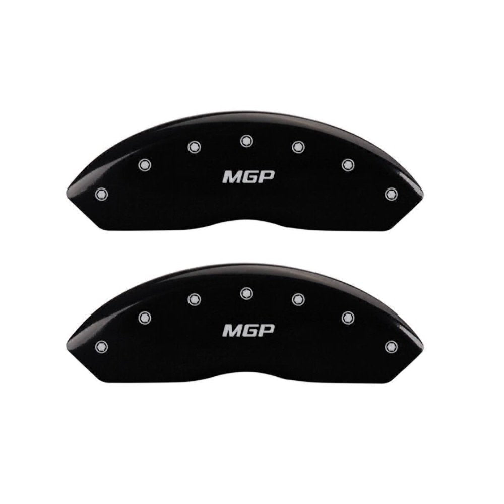 Set of 4 MGP 16235SMGPBK Front and Rear Black Disc Brake Caliper Covers for 2017 Toyota Corolla iM w/ 17" Rims