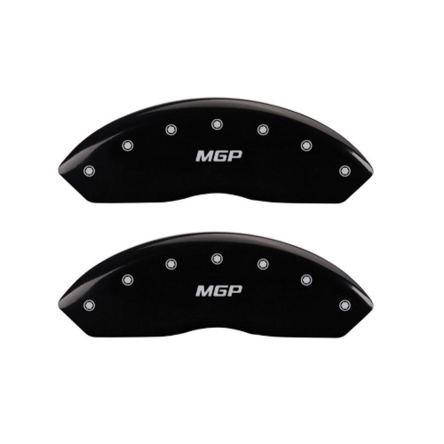 Set of 4 MGP 16235SMGPBK Front and Rear Black Disc Brake Caliper Covers for 2017 Toyota Corolla iM w/ 17" Rims