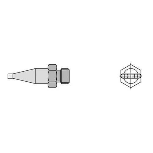 Weller F02 T0058727774N NOZZLE 8,0X1,5, Black