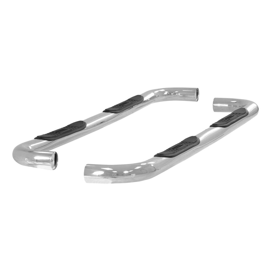3-Inch Round ARIES Polished Stainless Steel Nerf Bars, No-Drill, Fits Select Chevrolet, GMC C, K
