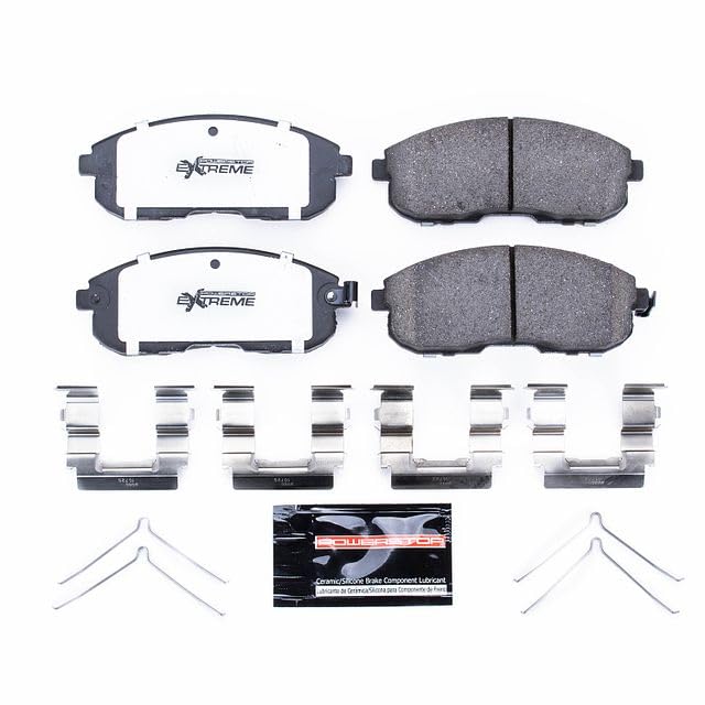 Power Stop Z26-430 Brake Pad For INFINITI G20, INFINITI I30, Nissan Altima, Nissan Maxima, Nissan Sentra, Suzuki SX4 Extreme Performance New Formulation [Model Specific]