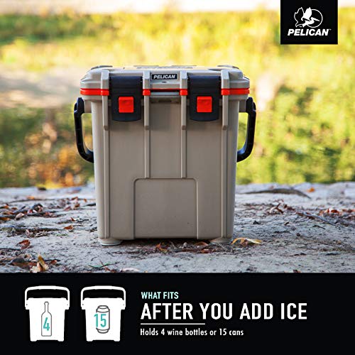 20 Quart Pelican Elite Cooler (Dark Grey/Green)