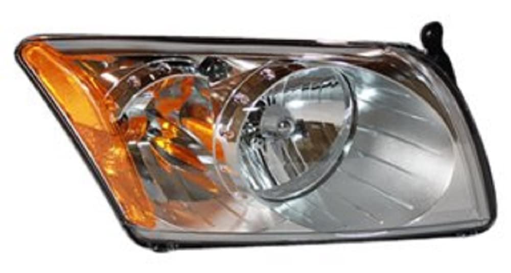 Right TYC Headlight Assembly Compatible with 2007-2012 Dodge Caliber