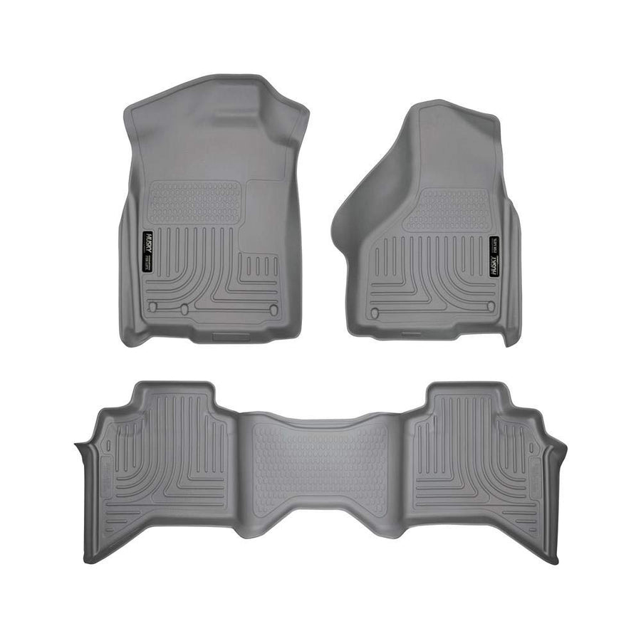 WeatherBeater Husky Liner 98032 Custom Floor Liner Gray 02-08 Dodge Ram CrewCab