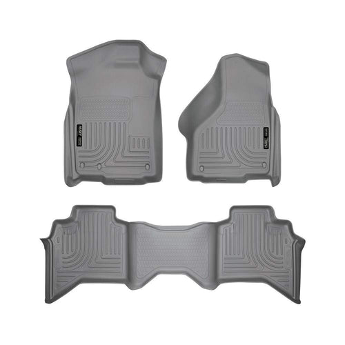 WeatherBeater Husky Liner 98032 Custom Floor Liner Gray 02-08 Dodge Ram CrewCab