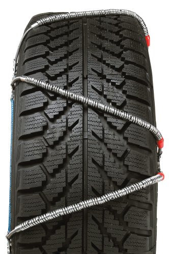 SZ429 SCC Super Z6 Cable Tire Chain for Passenger Cars, Pickups, and SUVs - Set of 2,Silver