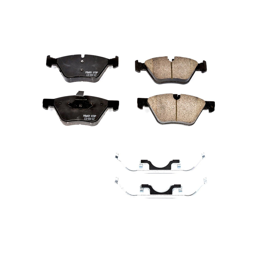 Power Stop Brake Kit Front For Jaguar Vanden Plas 2005 | Jaguar XJ8 2003-05 - Ceramic Brake Pads With Installation Hardware, 17-1065