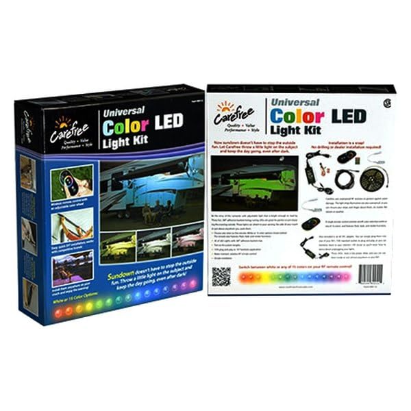 Carefree Universal SR0112 Color with White LED Add-On Awning Light Kit with Remote - White