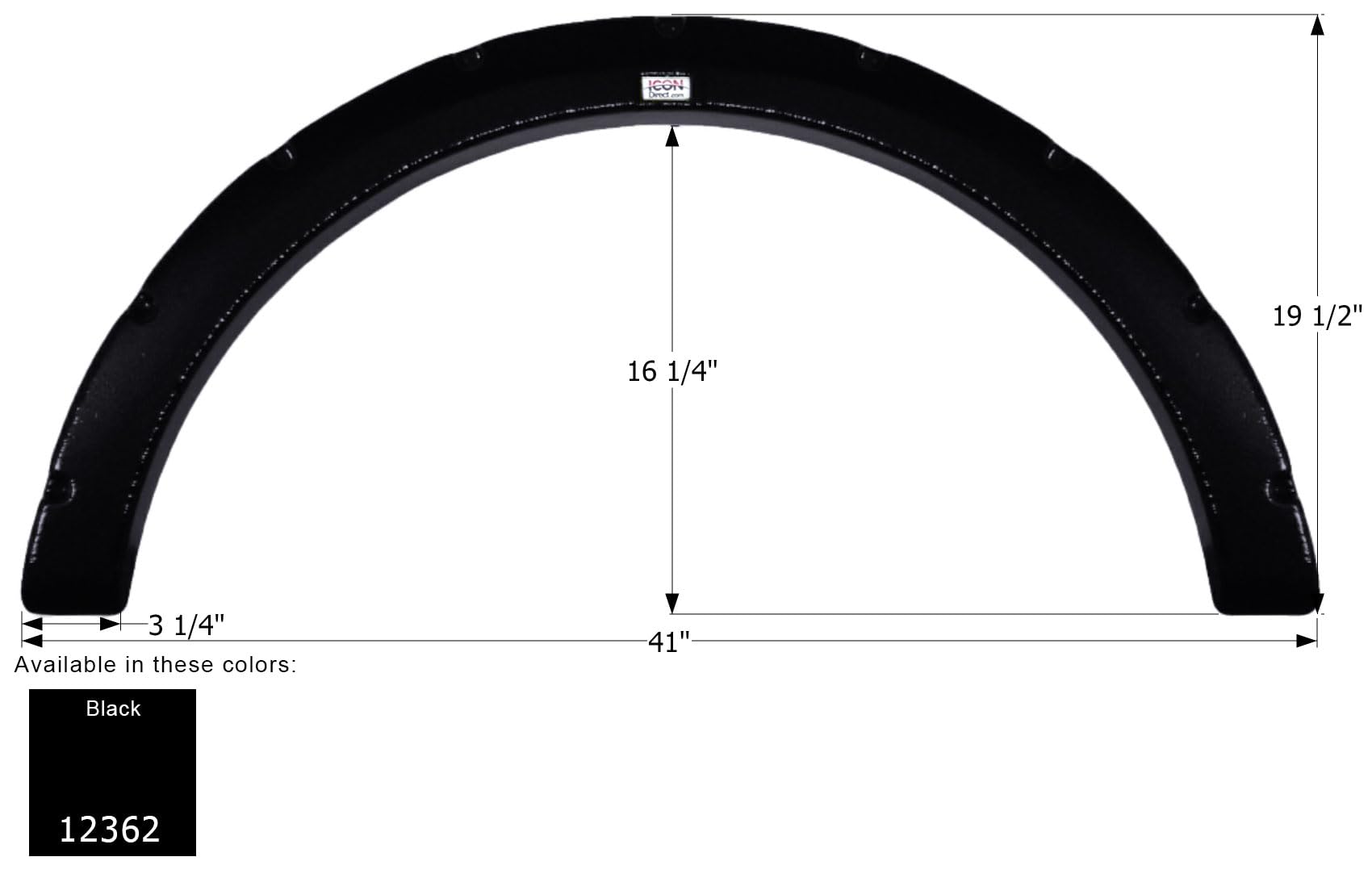 Fender Skirt ICON, Single, Fleetwood, FS2362, Black