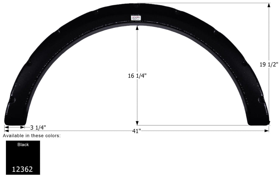 Fender Skirt ICON, Single, Fleetwood, FS2362, Black