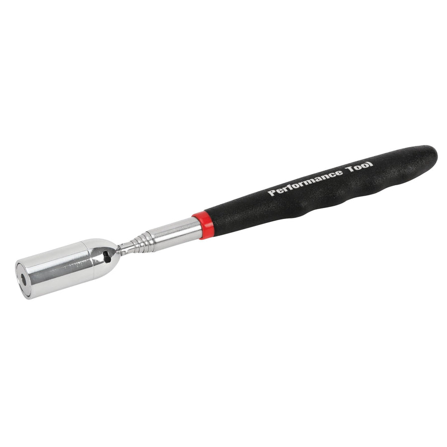 W9102 Performance Tool 8lb LED Lighted Magnetic Pick-Up Tool, Extends to 27-1/2-Inch