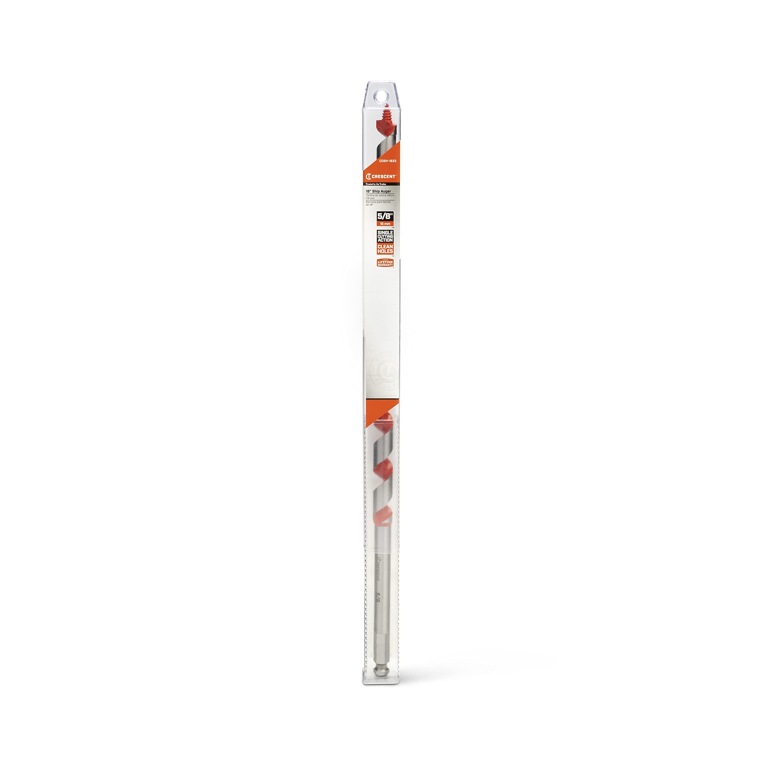 Ship Crescent Auger Drill Bit | 18" x 5/8" | CDSH-1833
