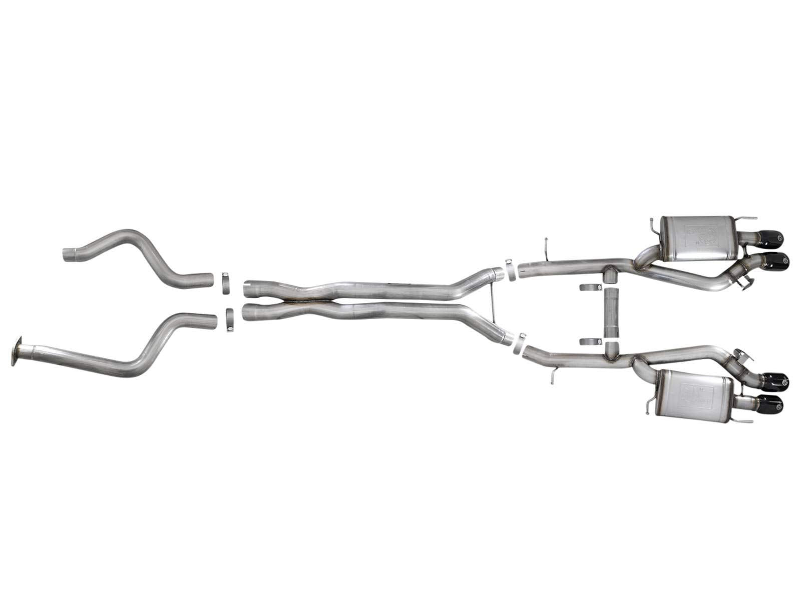 MACH Force-Xp Exhaust System aFe Power (3", Cat-Back, Stainless Steel) 49-34078-B