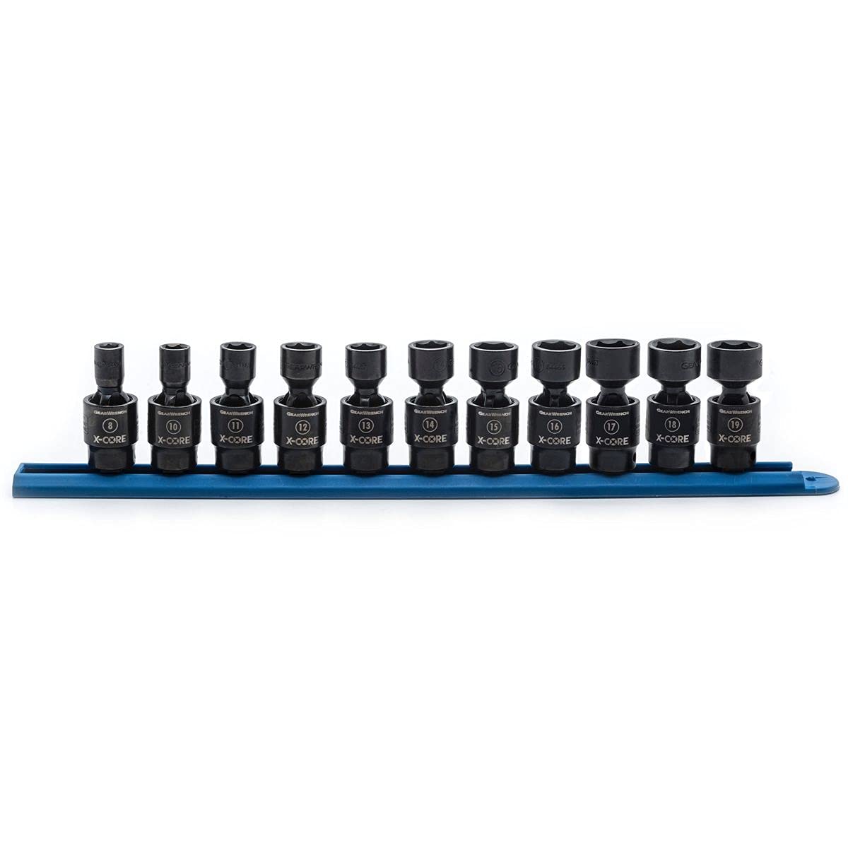 11 Pc. GEARWRENCH 3/8" Drive X-Core™ 6 Pt. Pinless Universal Impact Socket Set, Metric - 84975