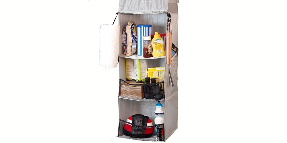 Light Gray Carefree 907100 54" x 14" x 14" Nylon RV Awning Storage Locker