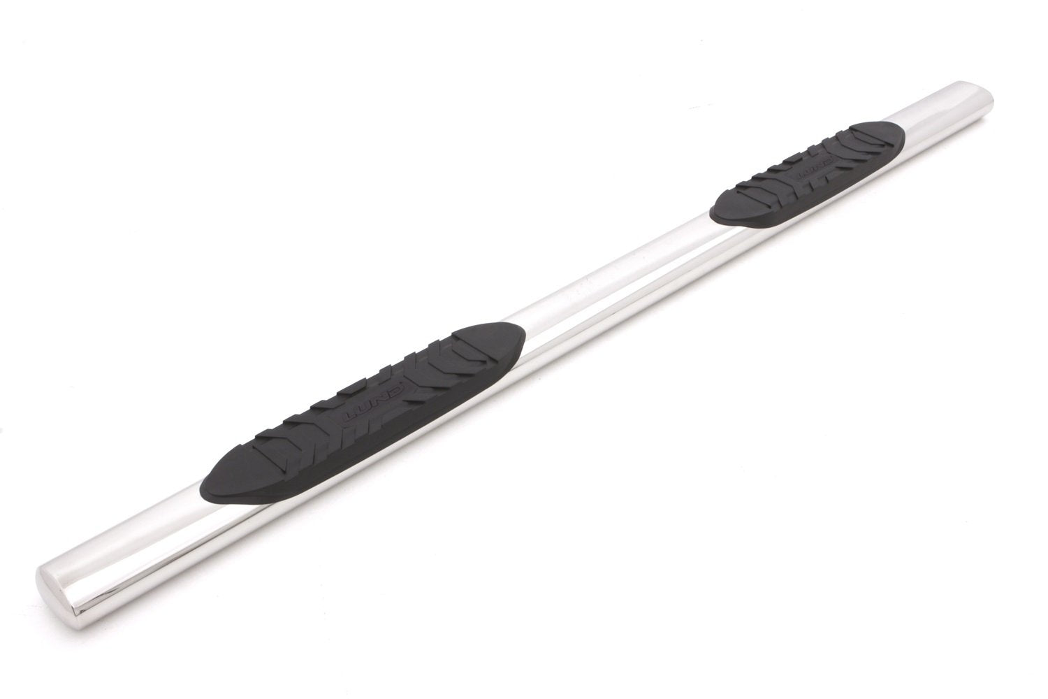 Lund RealTruck 23984003 Polished Stainless Steel 5" Oval Straight Nerf Bars for 2009-2018 Dodge Ram 1500, 2010-2018 Ram 2500/3500 Crew Cab