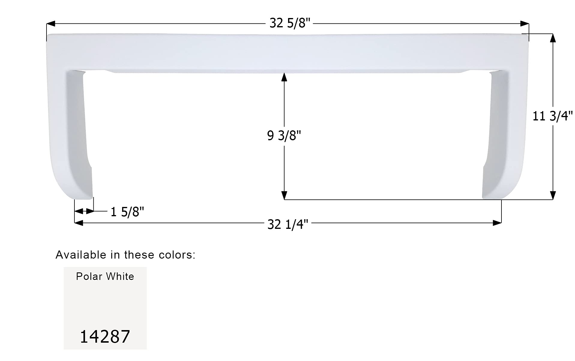 ICON Step Trim 14287, Sunline, Polar White