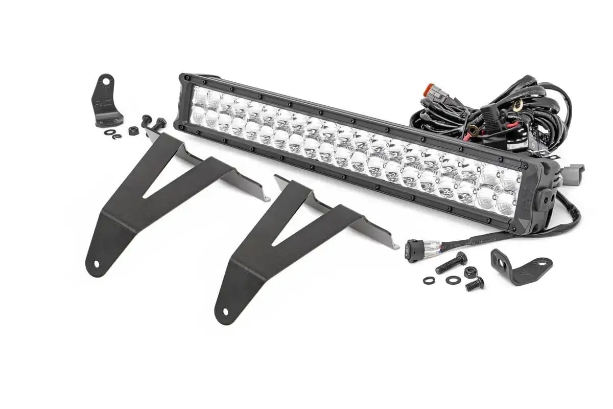 20" Rough Country Black Series Amber DRL Bumper Kit for 19-24 Ram 1500-70781