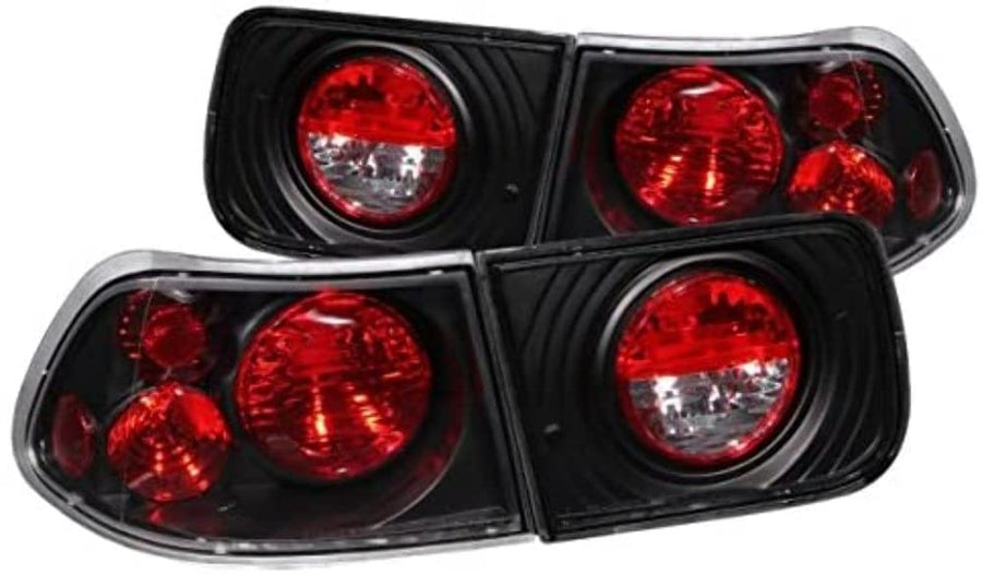Black Euro Tail Light Set-Clear Lens ANZO USA 221062