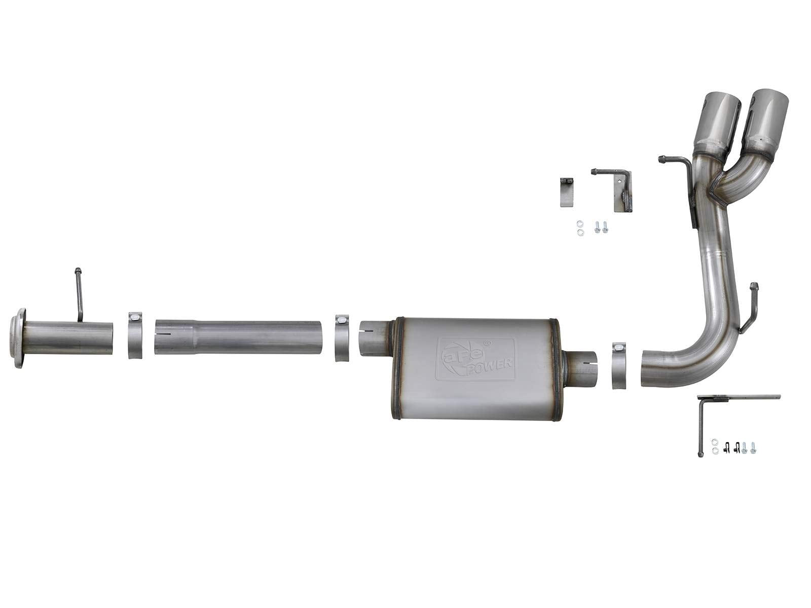 Rebel Series aFe Power 49-44096-P Performance Cat-Back Exhaust System