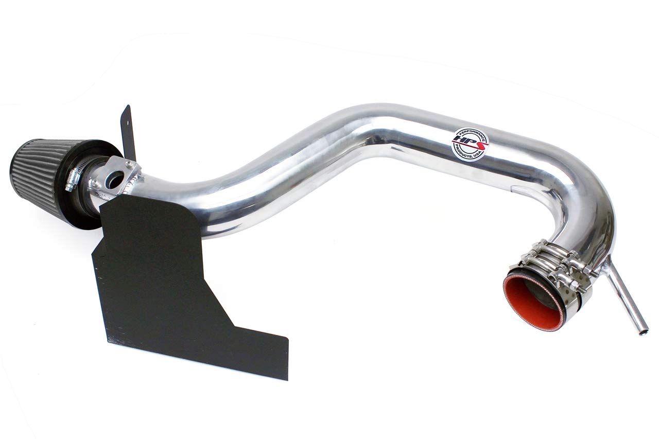 HPS Performance Shortram Polish Air Intake Kit + Heat Shield Cool Ram Compatible for 2010-2012 Subaru Legacy Outback 2.5L Non Turbo, 827-557P