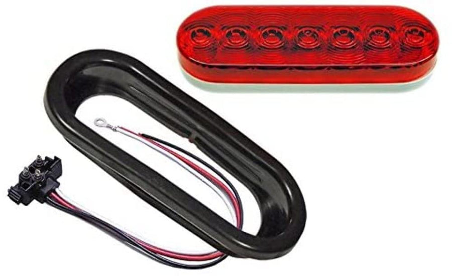 Oval LED Trailer Tail Light Kit Peterson Manufacturing (821KR-7) 6 inch