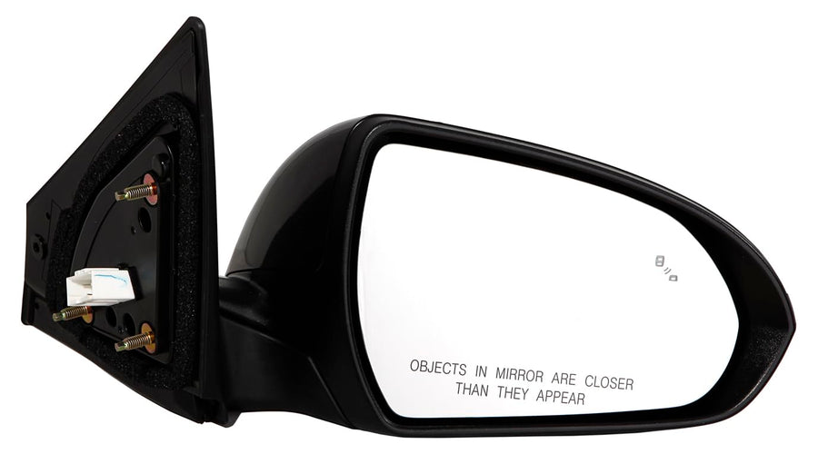 For Hyundai Elantra Sedan USA Built 17-18 Manual Fold Power Heated Mirror with BSD without MEM Passenger Side (PTM) | DOT Certified ACK 87620-F3030 | HY1321252