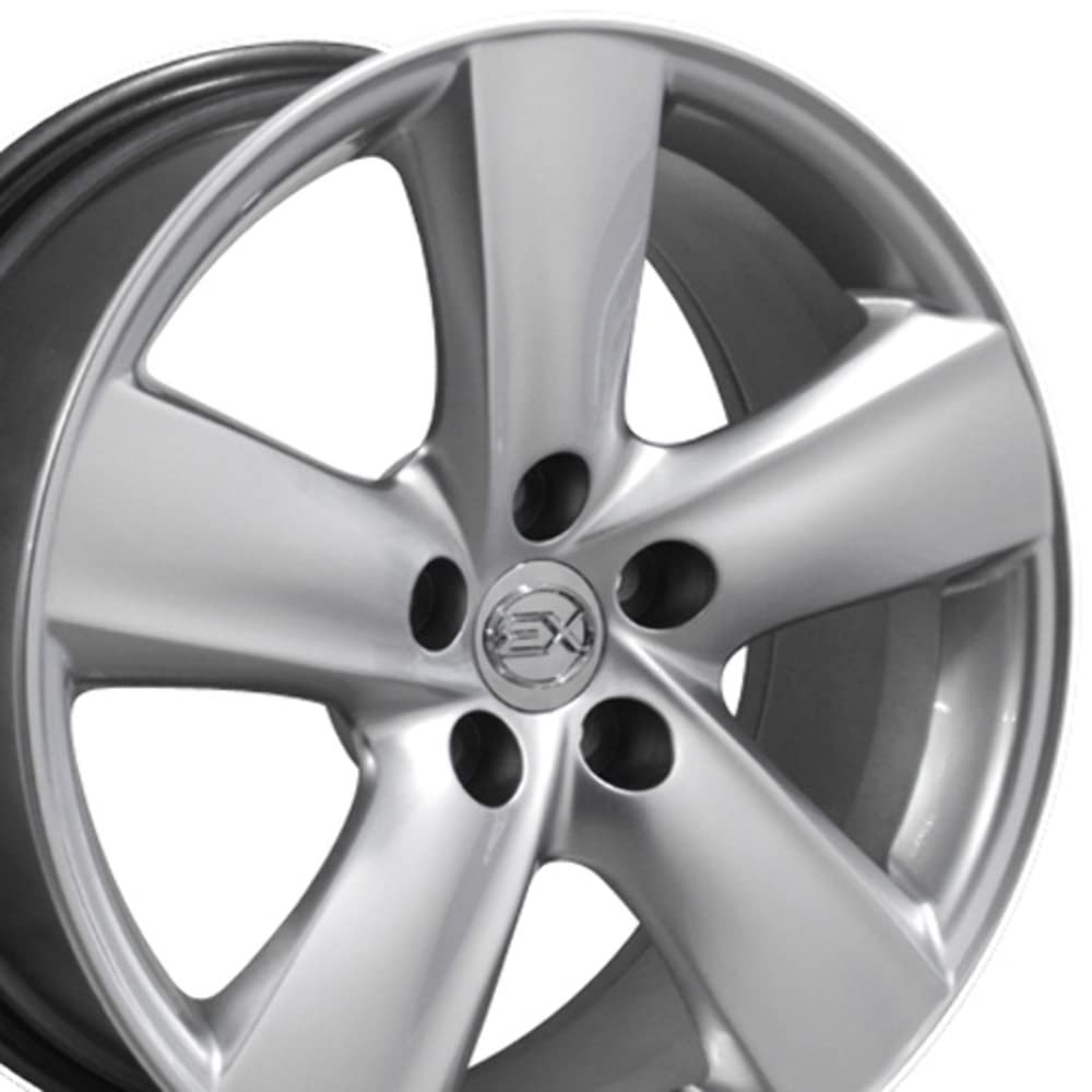 Hyper Silver Wheel OE Wheels LLC LX19-18080-5450-35HS Painted (18 x 8. inches /5 x 114 mm, 35 mm Offset)