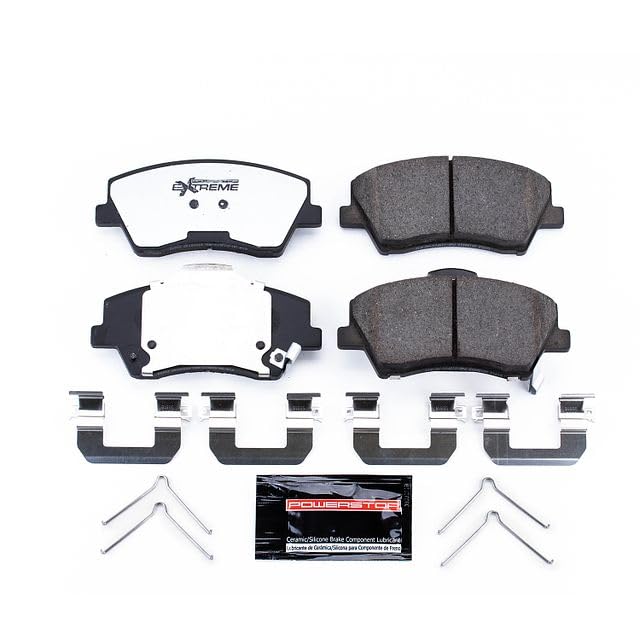 Power Stop Z36-1912 Front Carbon-Fiber Ceramic Brake Pads Z36 Truck & Tow For Hyundai Elantra 2017-2020, Hyundai Ioniq 2017-2022, Kia Niro 2017-2022 [Model Specific]