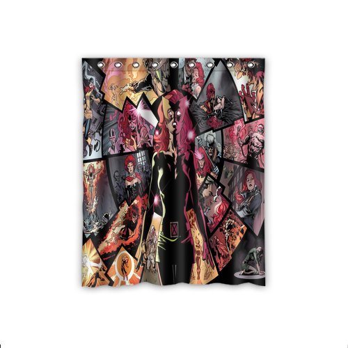 Custom MARVEL COMICS superhero warrior Design Window Curtains/drape/Panels/Treatment Generic Polyester 52x63 Inches (One Piece)